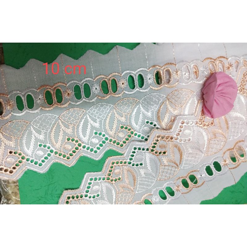 Renda katun variasi renda baju renda bordir renda lebar renda imprt renda katun renda baju renda acc