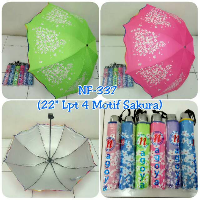 PAYUNG LIPAT 3 MOTIF SAKURA