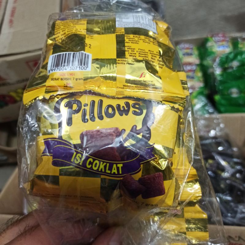 

Makanan Ringan Oishi Pillows Rasa Cokelat 7g Pillow