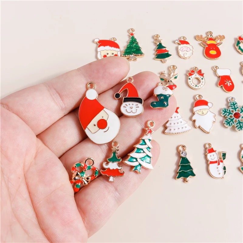 [Christmas Products]5Pcs Christmas Fashion Metal Alloy Pendant Drop Ornaments