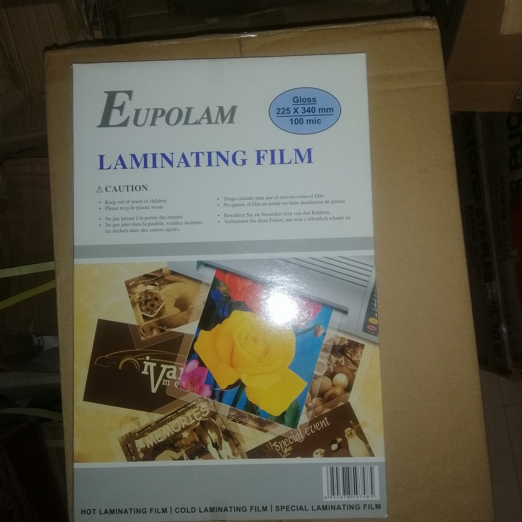 

Plastik laminating Folio / laminating film 100 micron