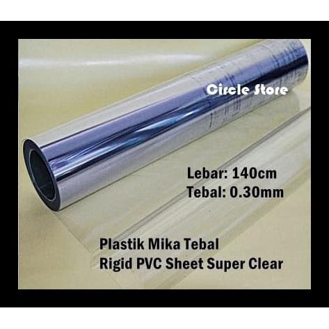 

Plastik Mika Kaku Rigid Pvc Super Clear Lebar 140Cm Tebal 0,30Mm Terjamin