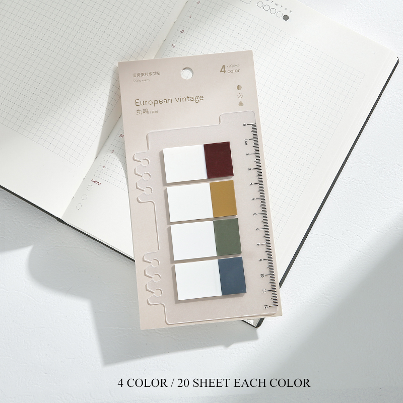 200 Lembar Sticky Note Warna Neon Untuk Pembatas Buku-P
