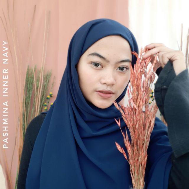 TM - TERMURAH PASHMINA INNER 2IN1 / PASHMINA CERUTY BABY DOLL 180*75 PREMIUM