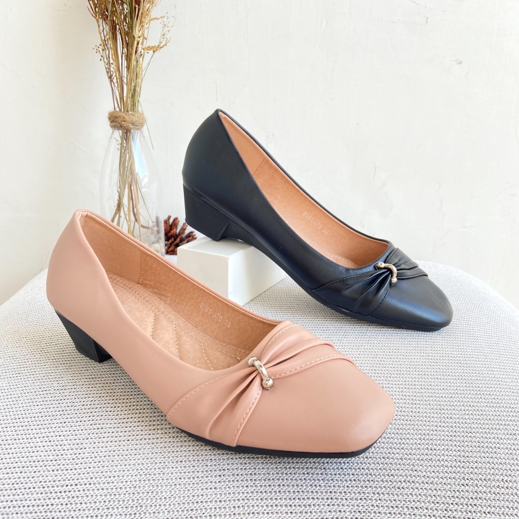 Lacode Shoes Flat Shoes Sepatu Pansus Sepatu Wedges Wanita Import