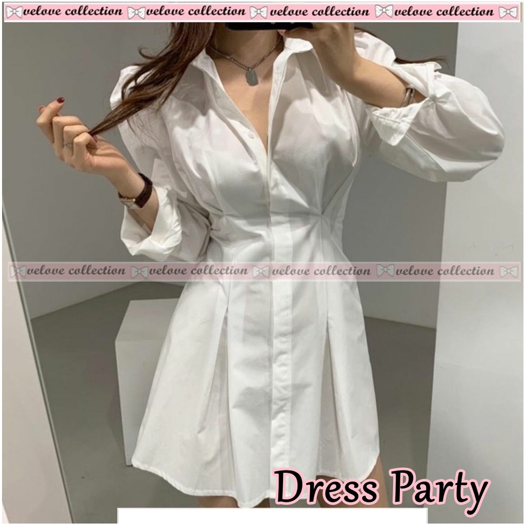 Basic id fashion Dres wanita party korean dres wanita  formal