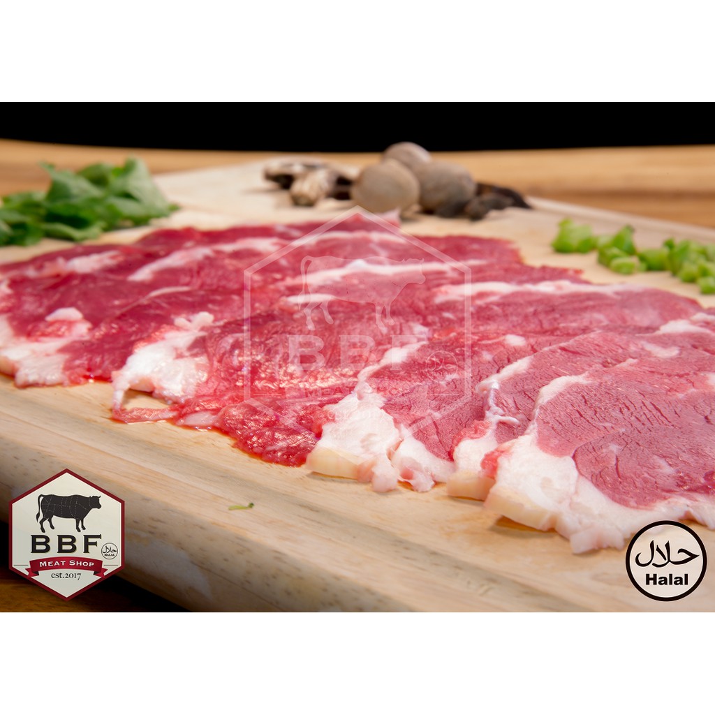 Daging Sukiyaki Beef Slice Less Fat 500gr Shopee Indonesia