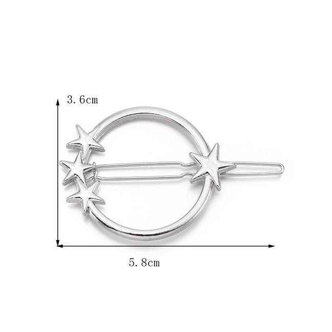 LRC Jepit Rambut Fashion Alloy Round Star Hairpin F4258X