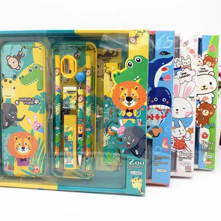 

(BOOMING) Kotak Pensil Anak Set 7In1 Stationery Untuk Hadiah Anak / Sekolah / Kotak Pensil Karakter Murah / Alat Tulis