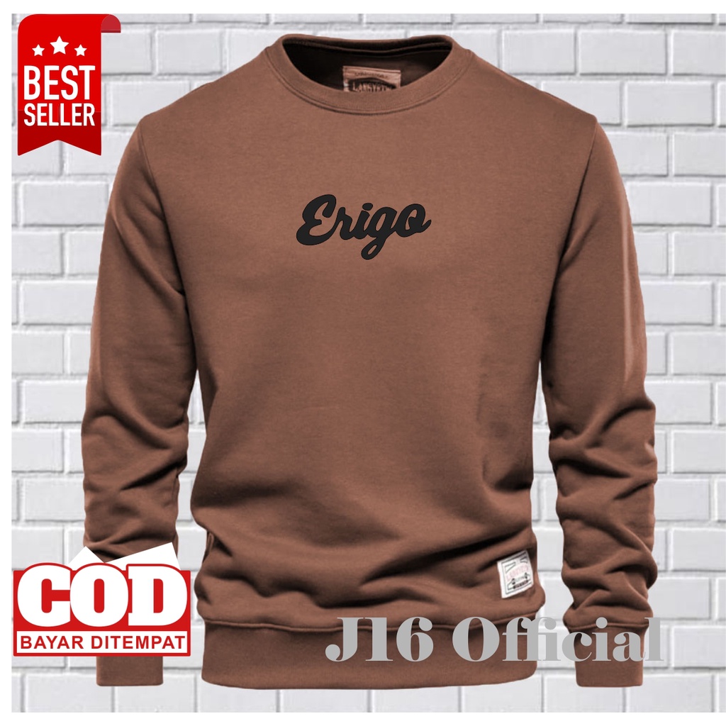 CREWNECK Sweater Oblong Pria Wanita Bahan Fleece Tebal Premium DISTRO