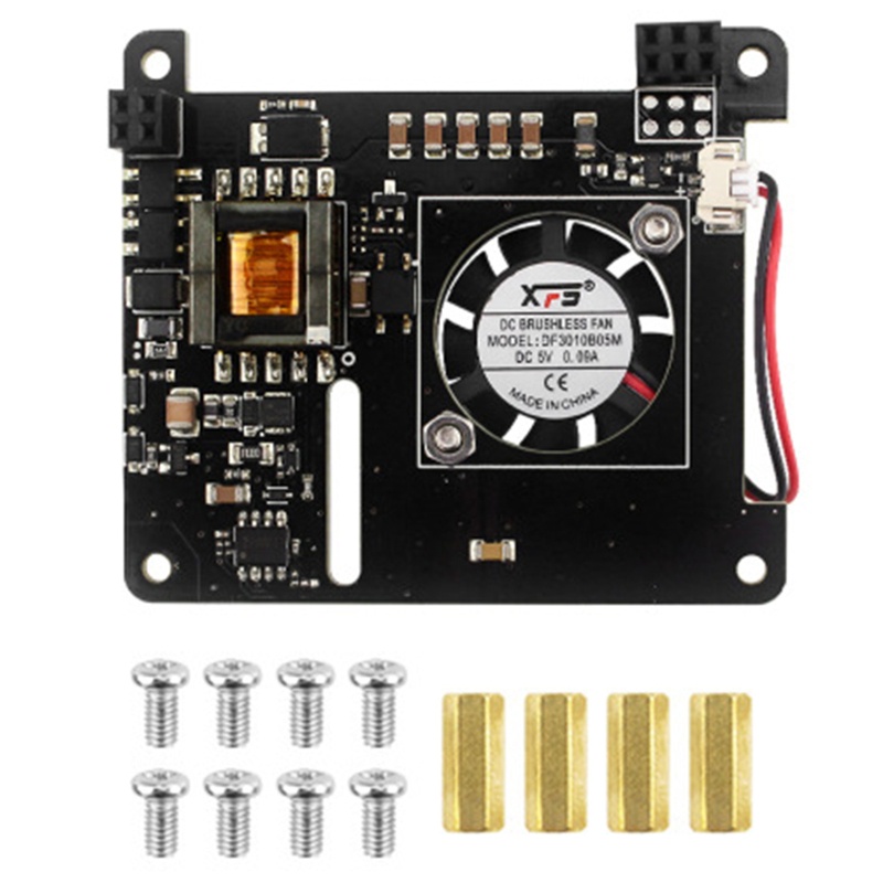 Topi btsg POE Untuk Raspberry Pi Power Over Gigabit Ethernet Hat OLED Display Untuk Raspberry Pi 3b+/ 4b, 802.3af Compliant