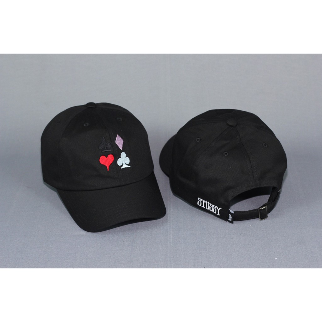 Topi Stussy Card Suit Low Pro Dad Hat