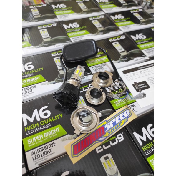 Lampu Depan Eco9 6Sisi Pake Kipas Universal