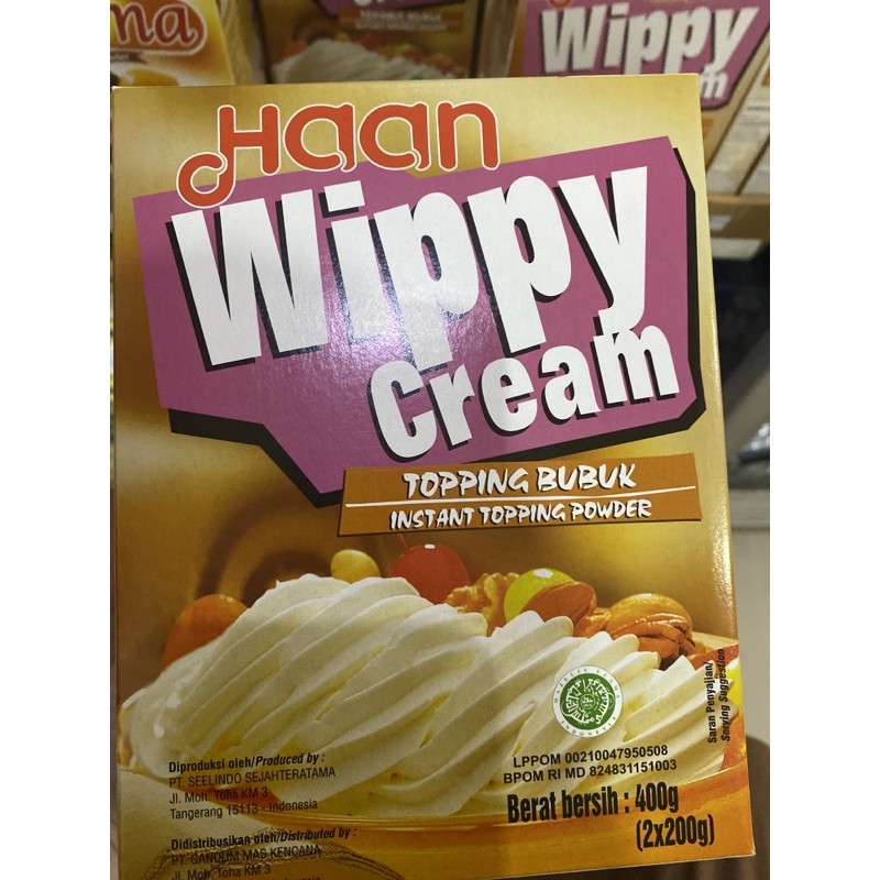 

400g whippy cream haan / whippy cream bubuk