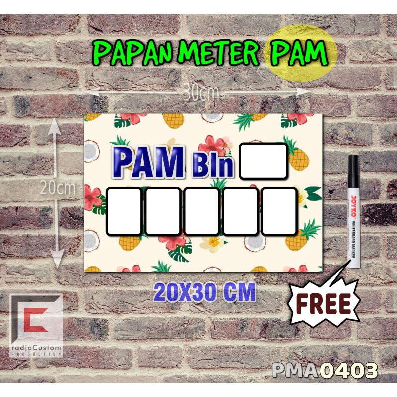 

RadjaCustom Papan Meter Listrik PLN PAM motif Unik - Tropical 03