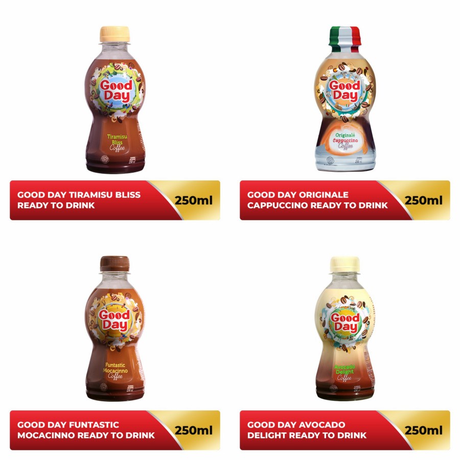 

Good Day Instant Coffee RTD / Kopi Instan Aneka Rasa Kemasan Botol 250 ml