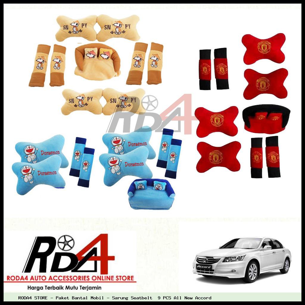 Paket Bantal Mobil - Sarung Seatbelt  9 PCS All New Accord