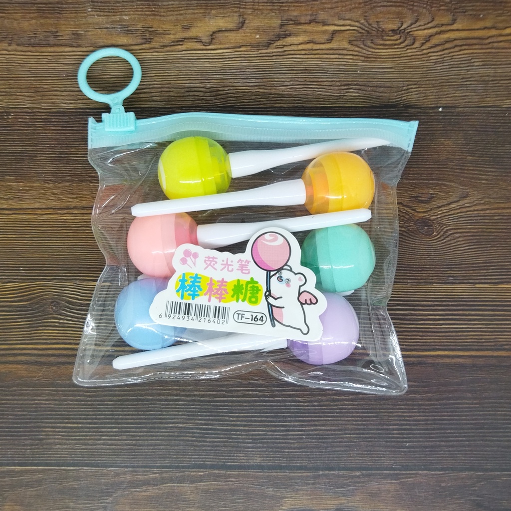 

Stabilo / Highlighter 6 warna motif Lollipop