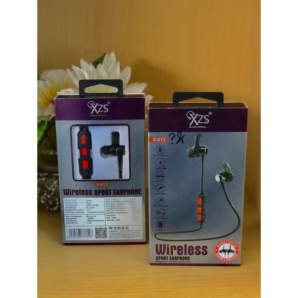 Earphone Wireless Sporty Design XZS X-812