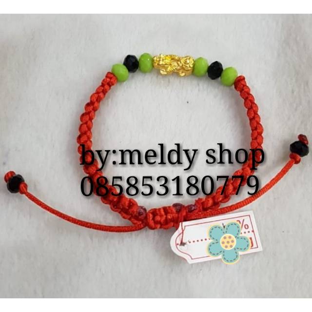 Gelang tali cina sutra baby jilin naga pixiu hongkong HK 24K ASLI