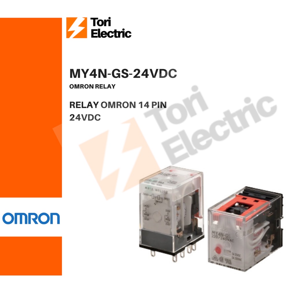 RELAY OMRON MY4N-GS-24VDC MY4N GS 24VDC