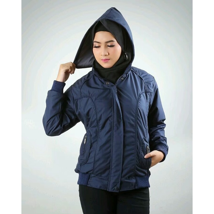 JAKET PARASUT WANITA OLAHRAGA JOGGING LARI WATERPROOF