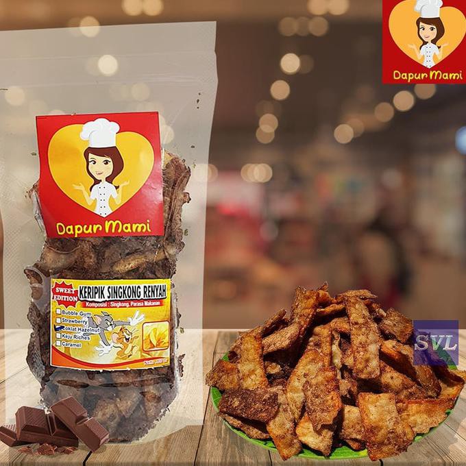 

KERIPIK SINGKONG KRISPI / RENYAH ANEKA RASA PEDAS / MANIS / ASIN 100 G PEDAS GURIH