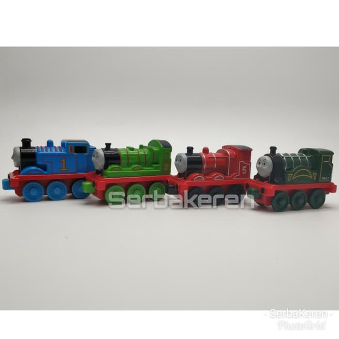 Diecast Hotwheels - Diecast Set - Diecast Thomas And Friends Thomas Henry James Dan Emily Pullback