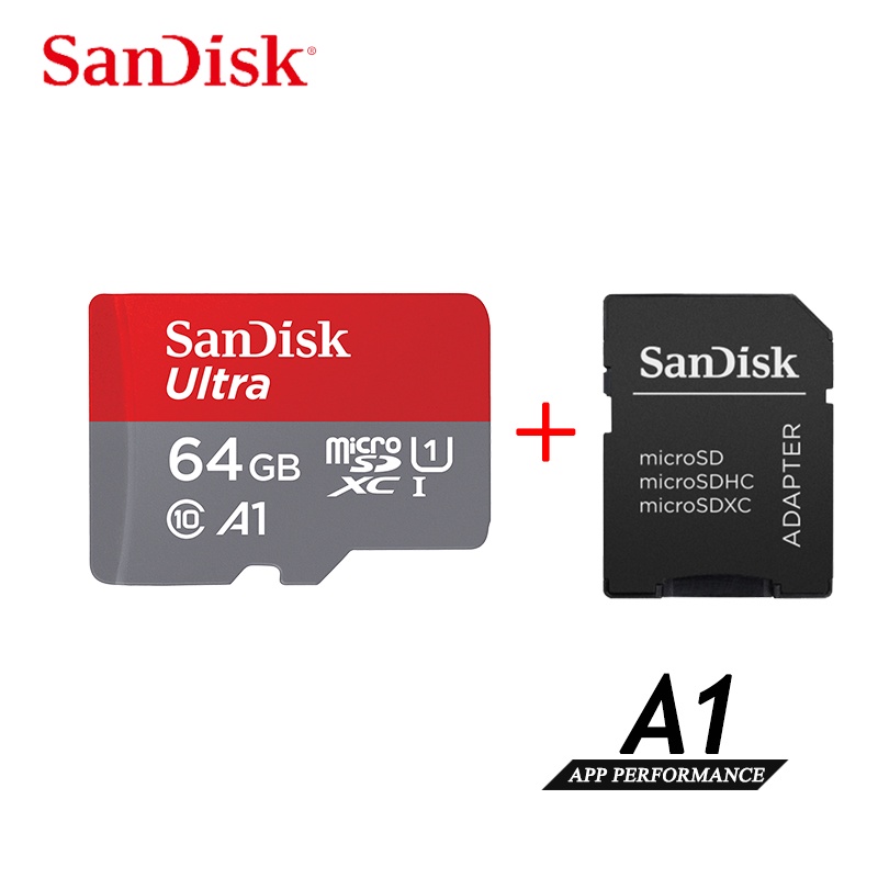 Sandisk A1 Memory card Micro SD Class 10 Kapasitas 64GB-1