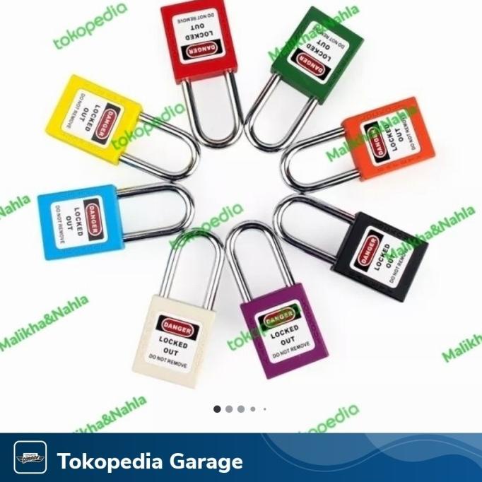 Jual Loto safety padlock thermoplastic red 38 mm lockout tagout ...