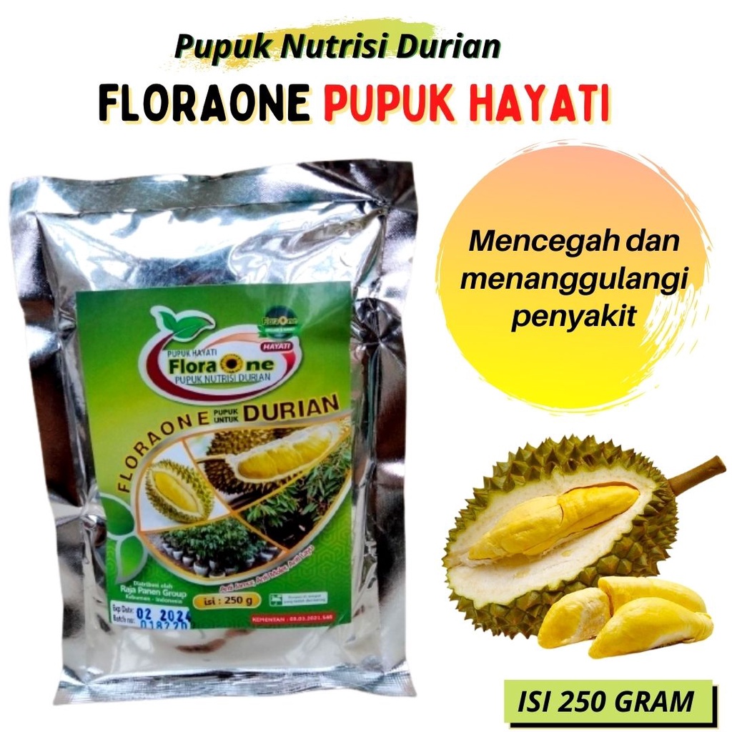 Pupuk Durian Agar Cepat Besar Hayati, Floraone Durian Hayati 250 GR