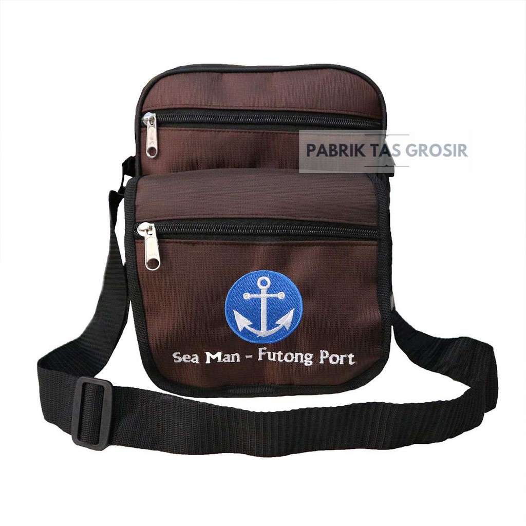 Jual Tas Bordir Sea - Man Futong Port Tas Grosir Seminar Souvenir Promosi Murah Tas Selempang