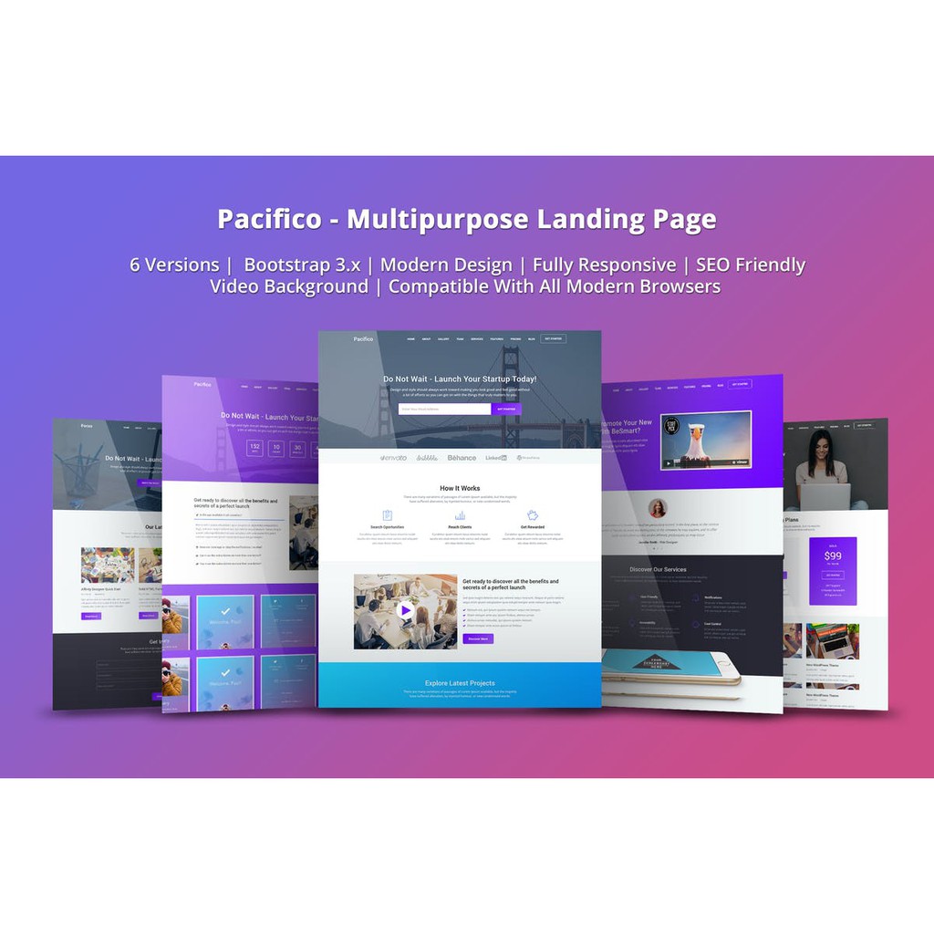 Landing HTML Page - Pacifico Multipurpose HTML Landing HTML Page