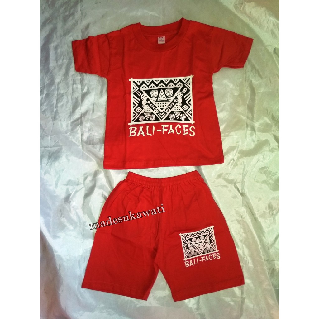 Setelan baju celana anak Bali