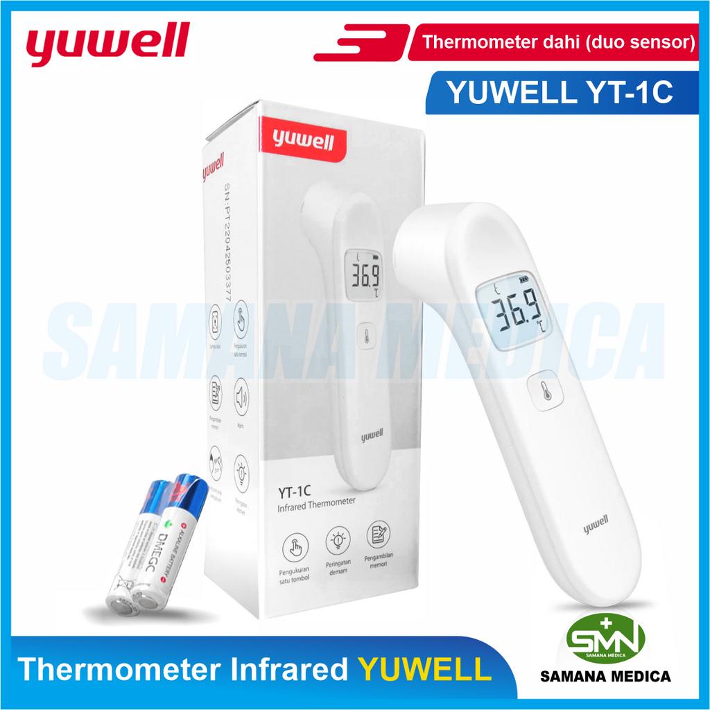 Thermometer Thermogun Infrared YUWELL YHW-5 / YUWELL YT-1C Sensor termometer - 3in1