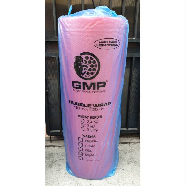 

InJO Bubble Wrap RED / MERAH uk 50m x 125cm merk GMP