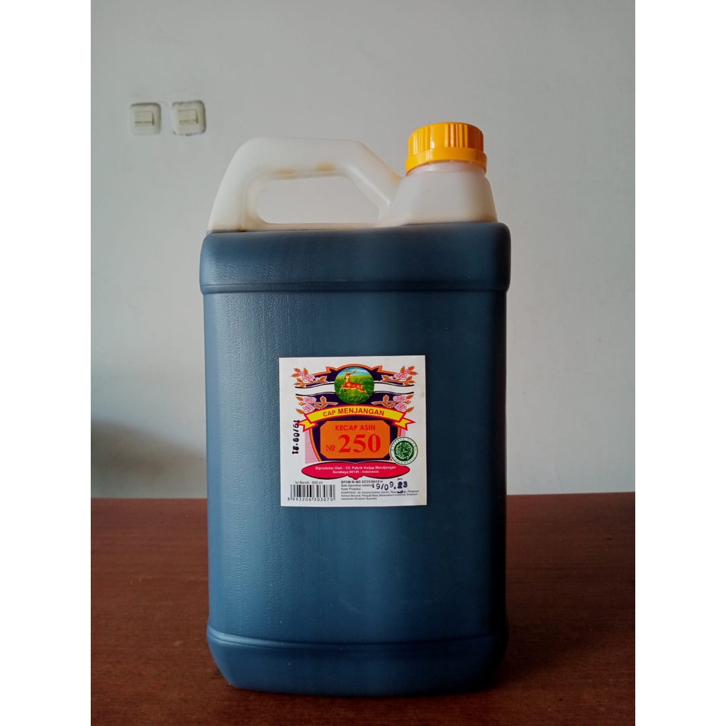 

Kecap Asin Menjangan no 250 (Jirigen 6 Kg)