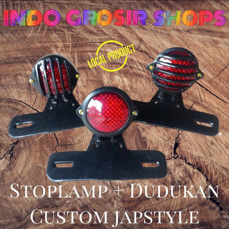 lampu stop lamp belakang custom japstyle cafe racer Bratstyle w175 xsr155