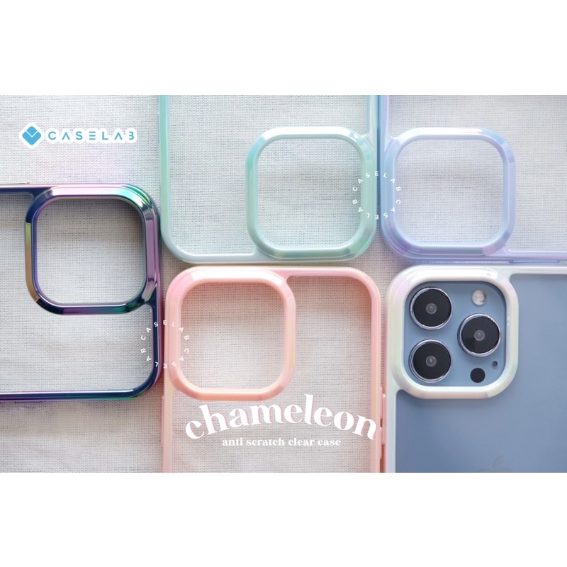 CASE IPHONE 12PROMAX 12 12PRO 13PROMAX 13 13PRO CHAMELEON CLEAR NEW VERSION BACK CLEAR ANTISCRATCH !!