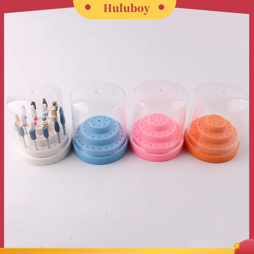 Huluboy Huluboy♡ Rak Stand Display Penyimpanan Mata Bor Nail Art 48 Lubang Portable