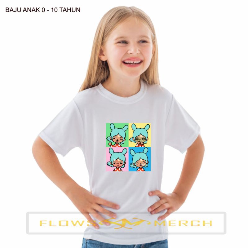 kaos anak toca boca baju anak toca boca high quality