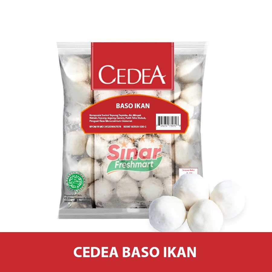 

[SINAR.FRESHMART] CEDEA Baso Ikan Besar / Bakso Ikan Besar [500gr]