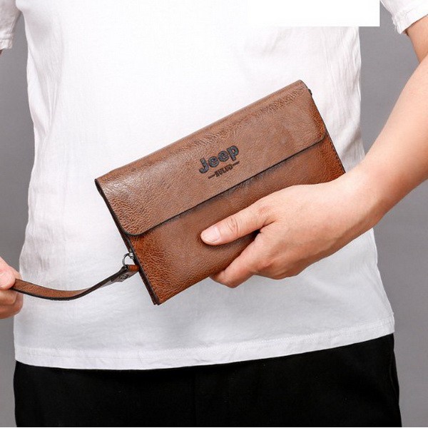 Classic Leather Jeep Buluo Wallet 1717 / Dompet Pria Wanita Import / Dompet Tangan Pria Kulit Classic / Dompet Jeep Buluo / Clucth Unisex / Hand Bag DP202