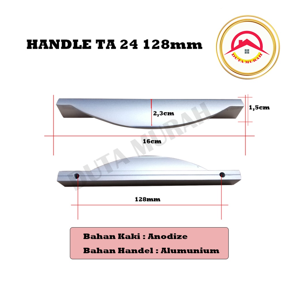 Tarikan Laci / Lemari TA 24 128 mm / Tarikan Handel Laci / Lemari Kwalitas Terjamin Bagus