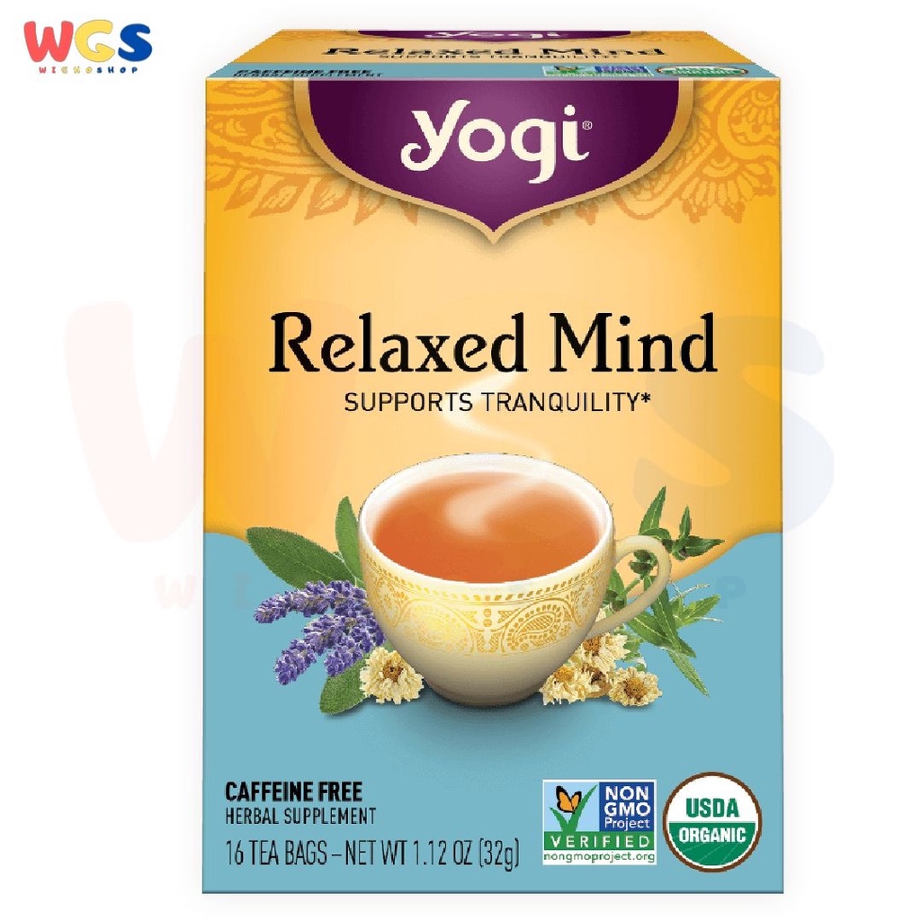 Yogi Tea Relaxed Mind Caffeine Free 16 Tea Bags 32g