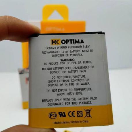 Baterai HK Optima Lenovo A1000 / BL 253 2800mAh 3.8V Double Power