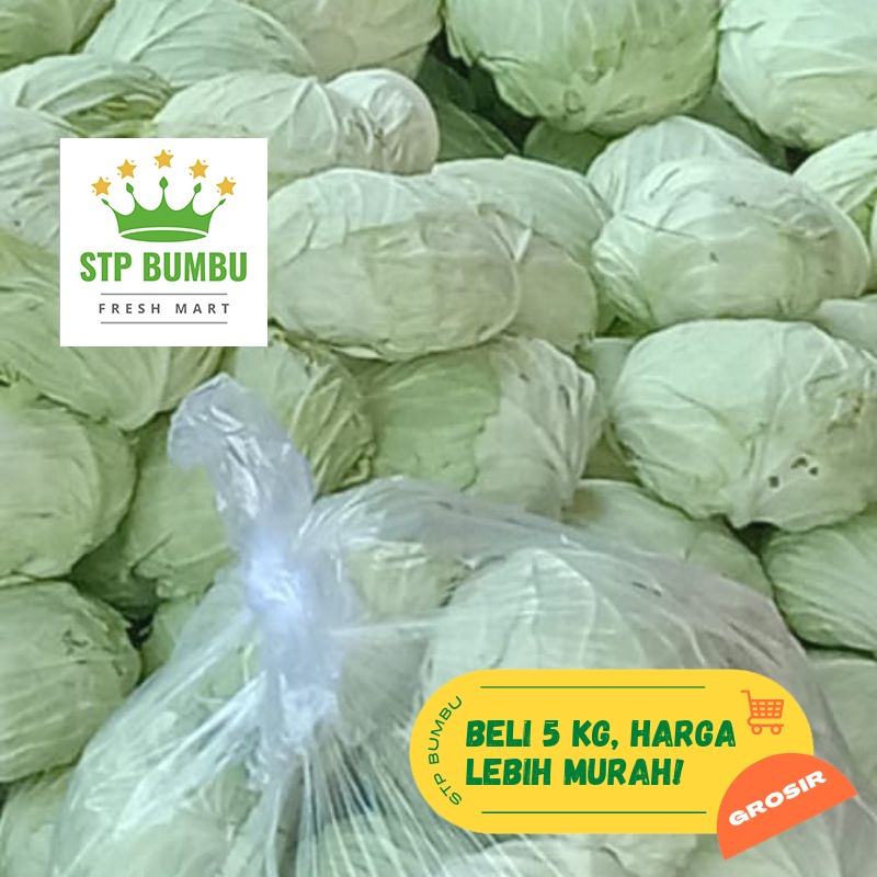 Sayur Kol Segar Fresh 1kg / Kubis Putih