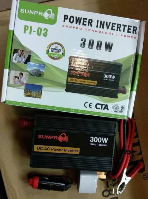 CHARGER POWER INVERTER PI-03  300Watt Charger aki mobil dan motor