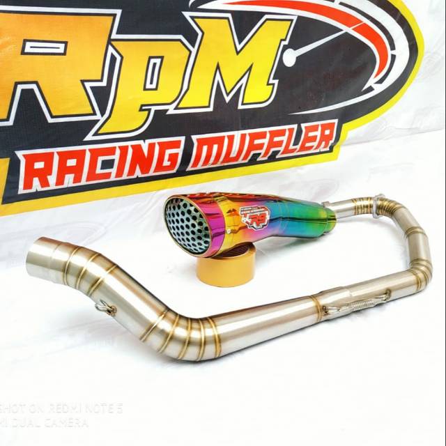 Knalpot Racing Scorpio z225 R9 H2 Rainbow