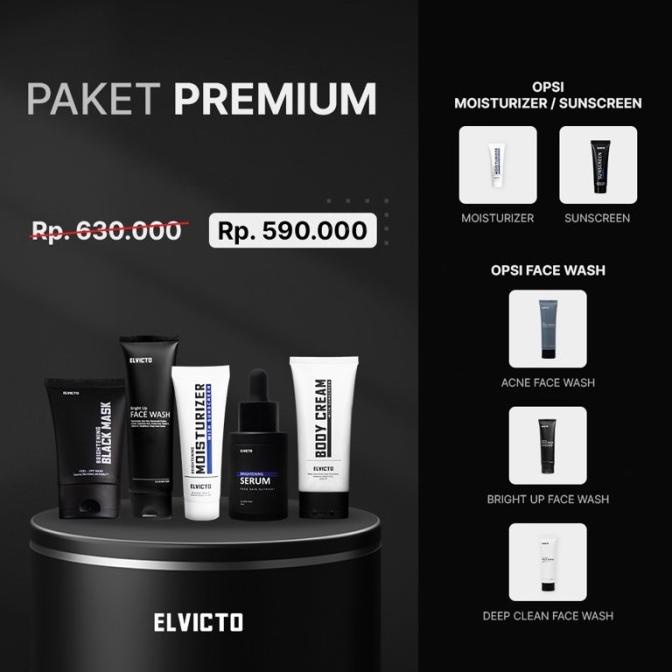 ELVICTO PAKET PREMIUM |SKINCARE KHUSUS PRIA MASAKINI